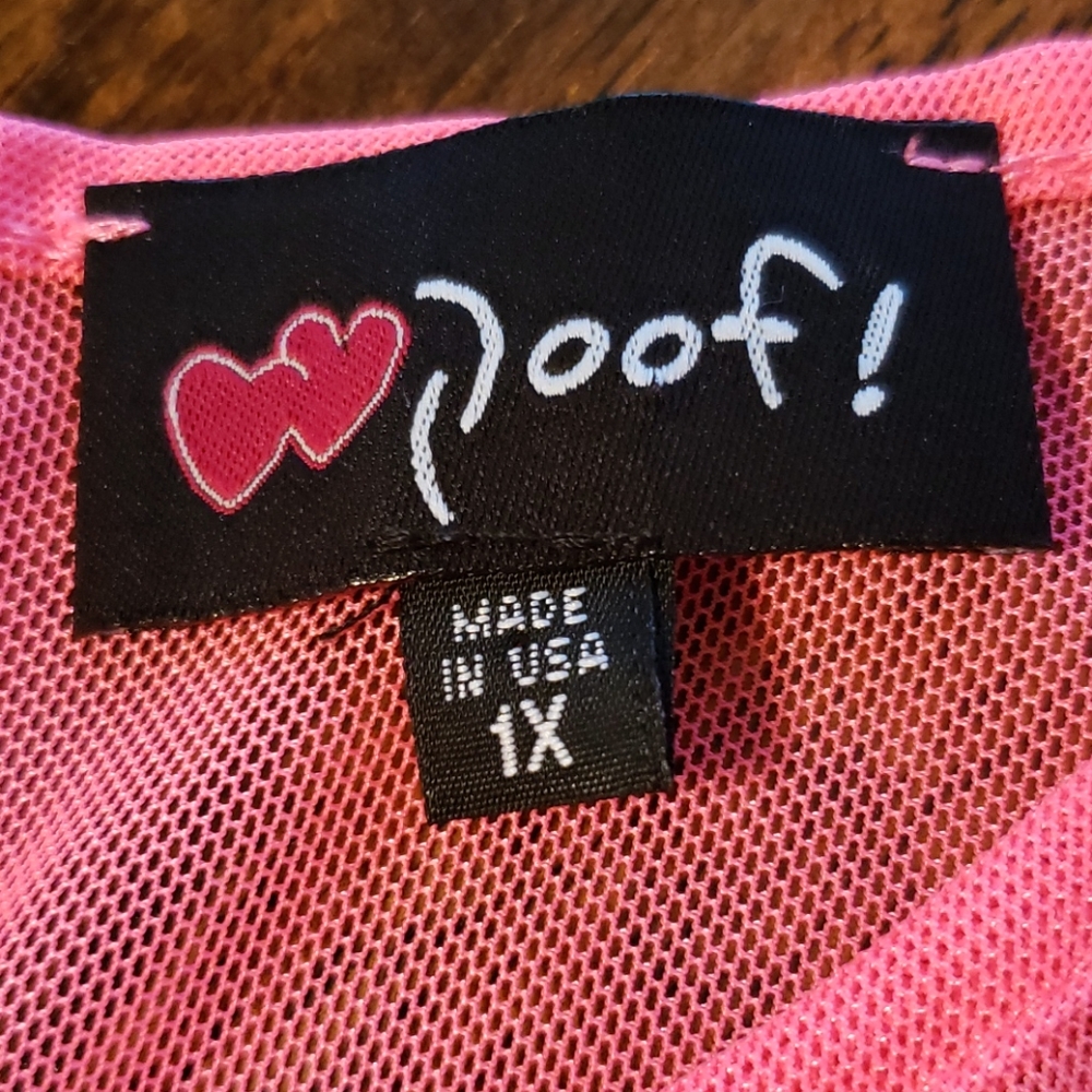 Flourecent Pink Ruffle Top - Picture 8 of 9